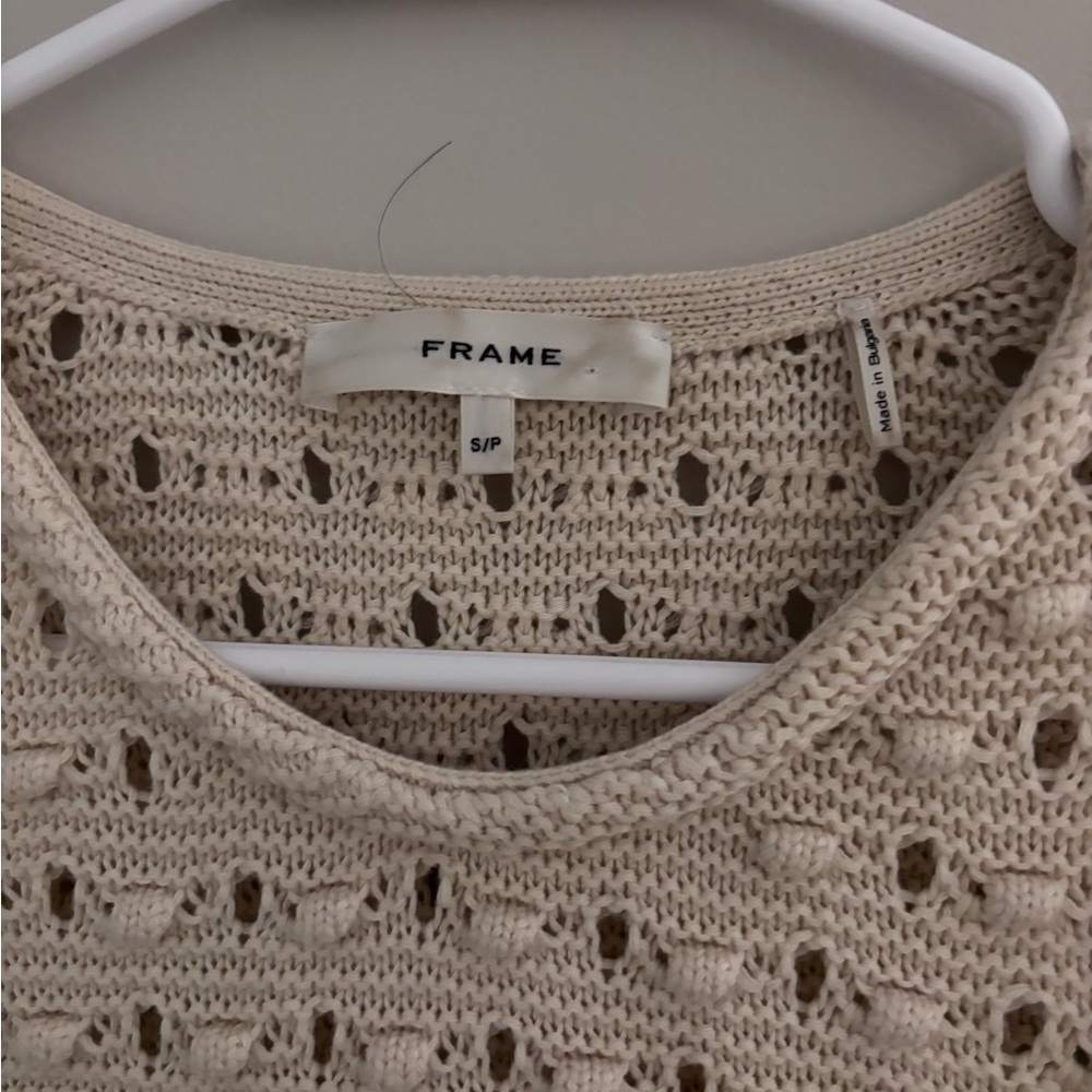 Frame | the bauble open knit cotton sweater - Picture 5 of 8